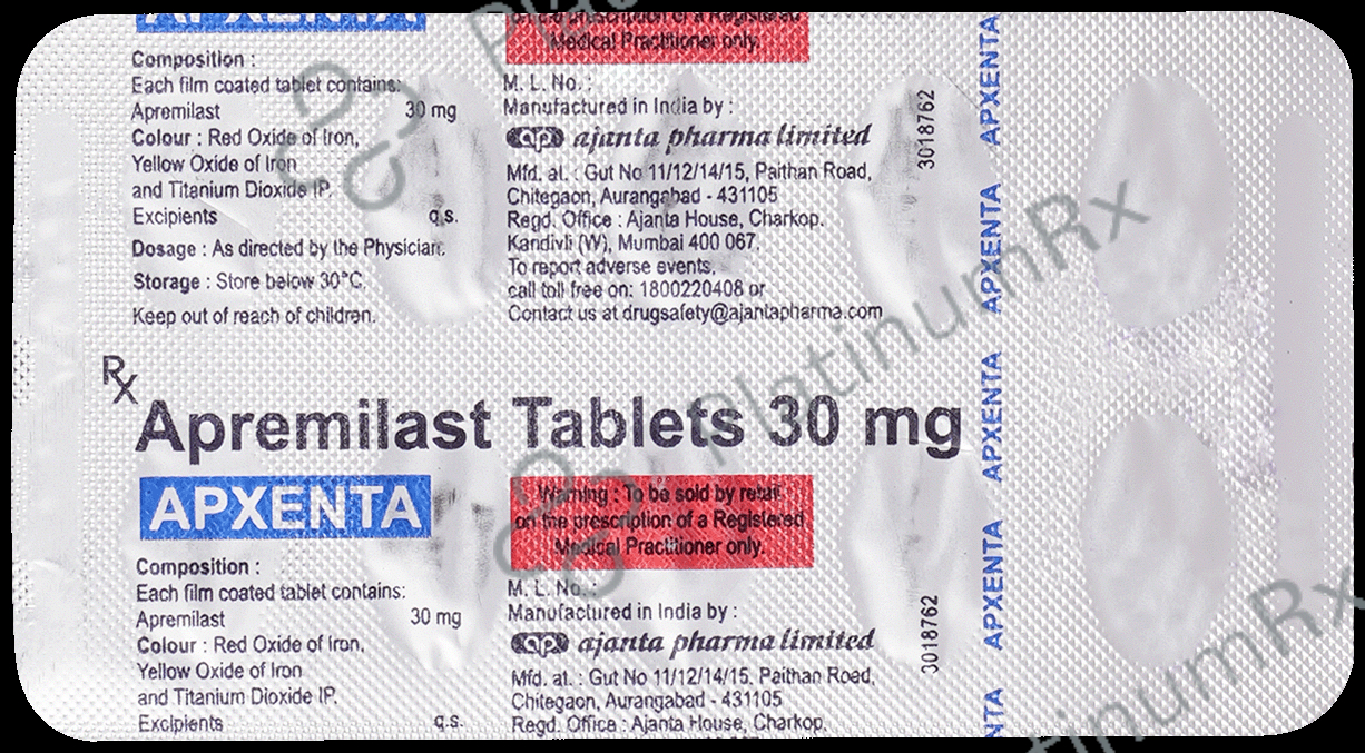 Apxenta 30mg Tablet 10s