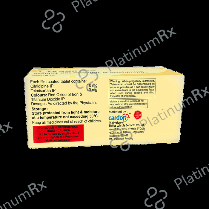 Cilnibeat T 10mg/40mg Tablet