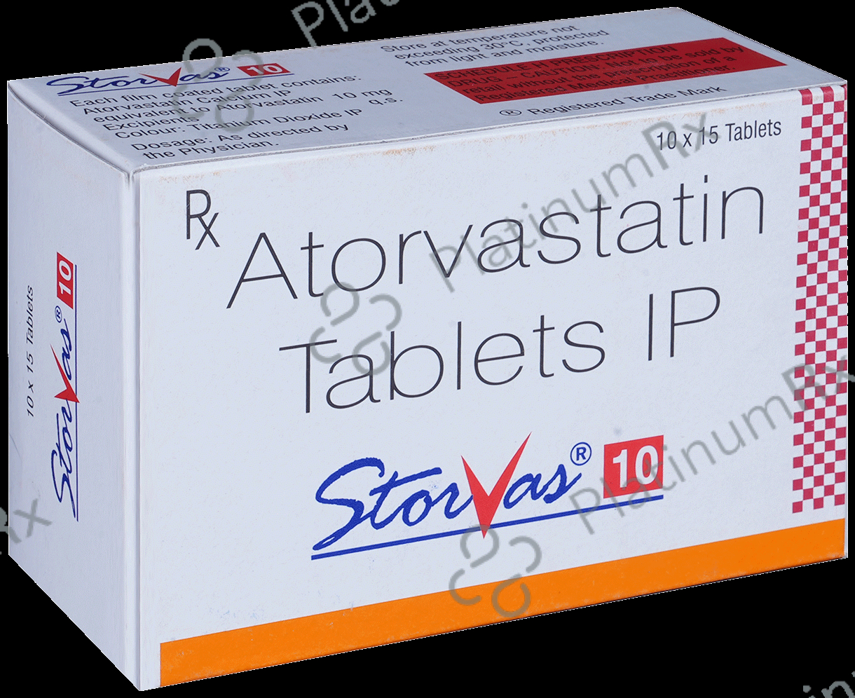 Storvas 10mg Tablet 15s