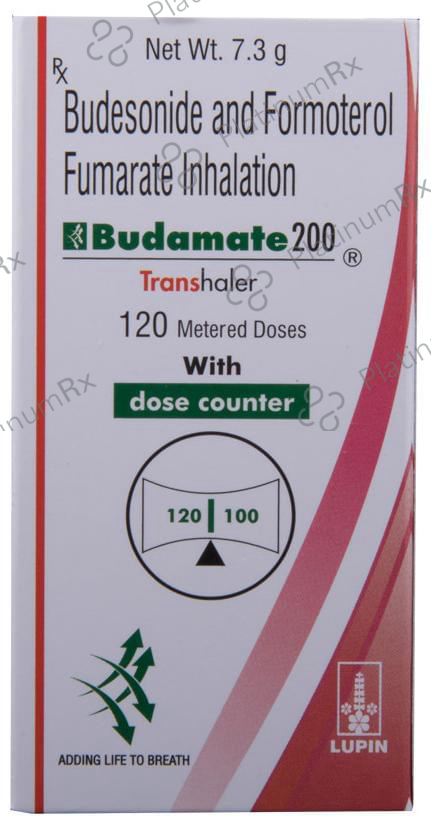 Budamate 6/200mcg Transhaler 120MDI