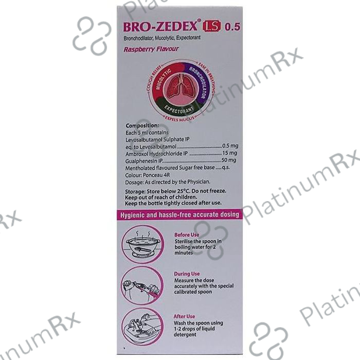Bro-Zedex LS 0.5 Expectorant Raspberry