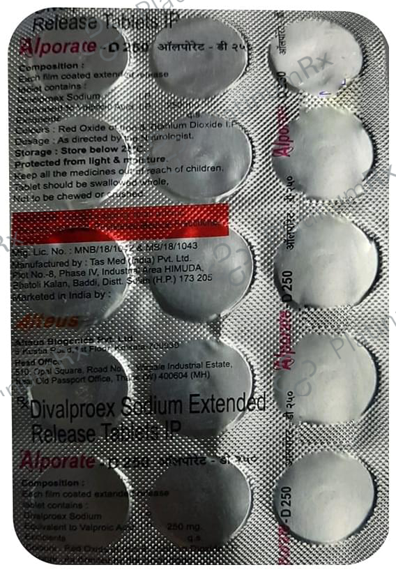 Alporate D 250mg Tablet