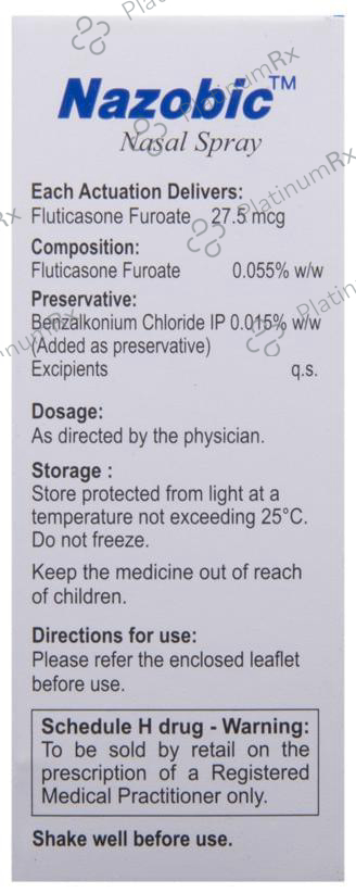 Nazobic 27.7mcg Nasal Spray 6gm