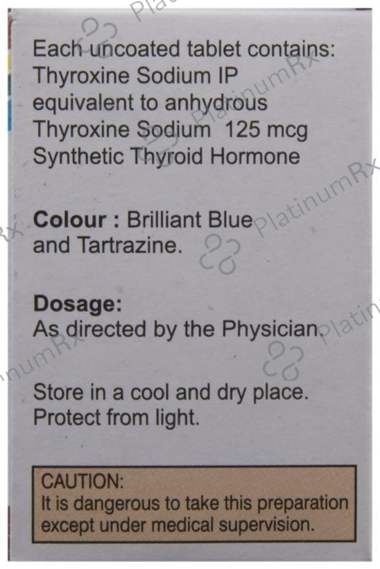 Thyrox 125 Tablet 100 tablets