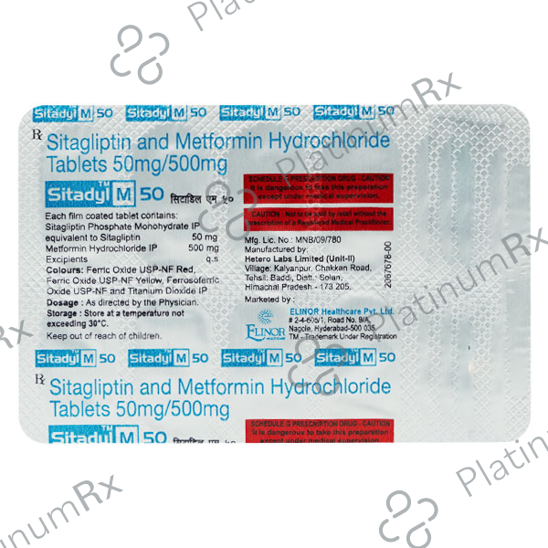 Sitadyl M 50/500mg Tablet 10s