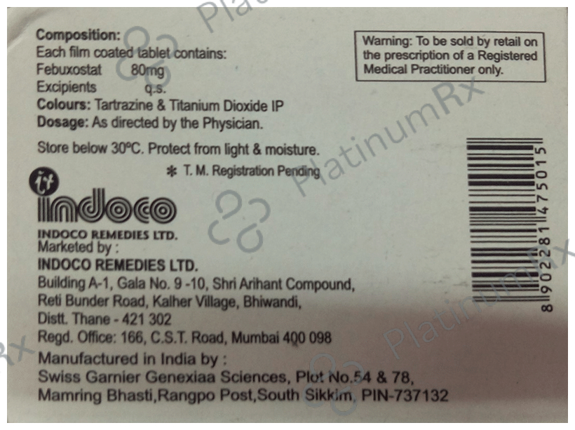 Febubest 80 Tablet
