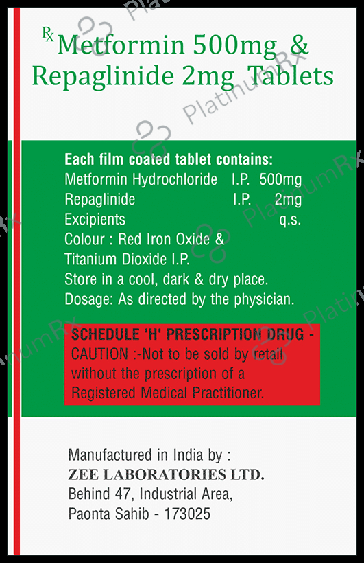 Repadix M 2mg/500mg Tablet