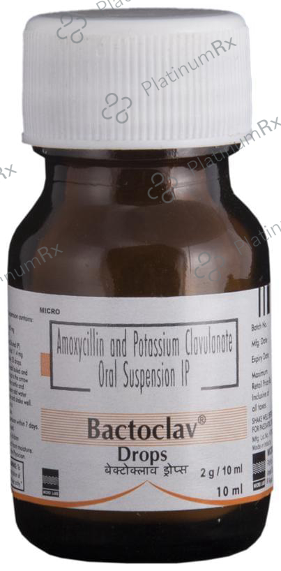 Bactoclav 80/11.4mg Drop 10ml