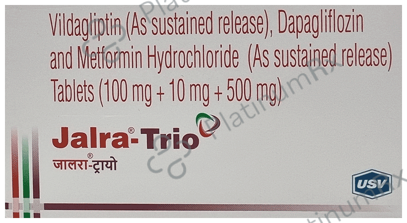 Jalra Trio 10/500/100mg Tablet SR 10s