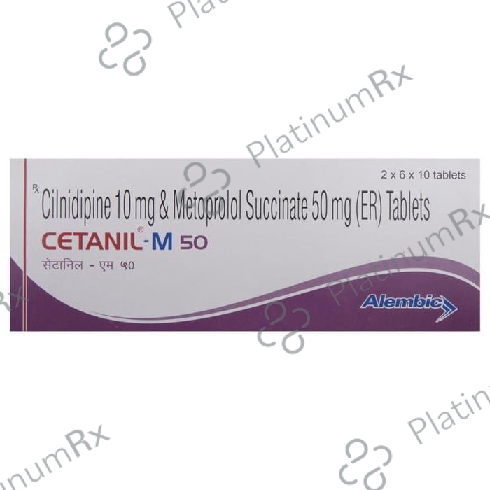 Cetanil M 10/50mg Tablet ER 10s