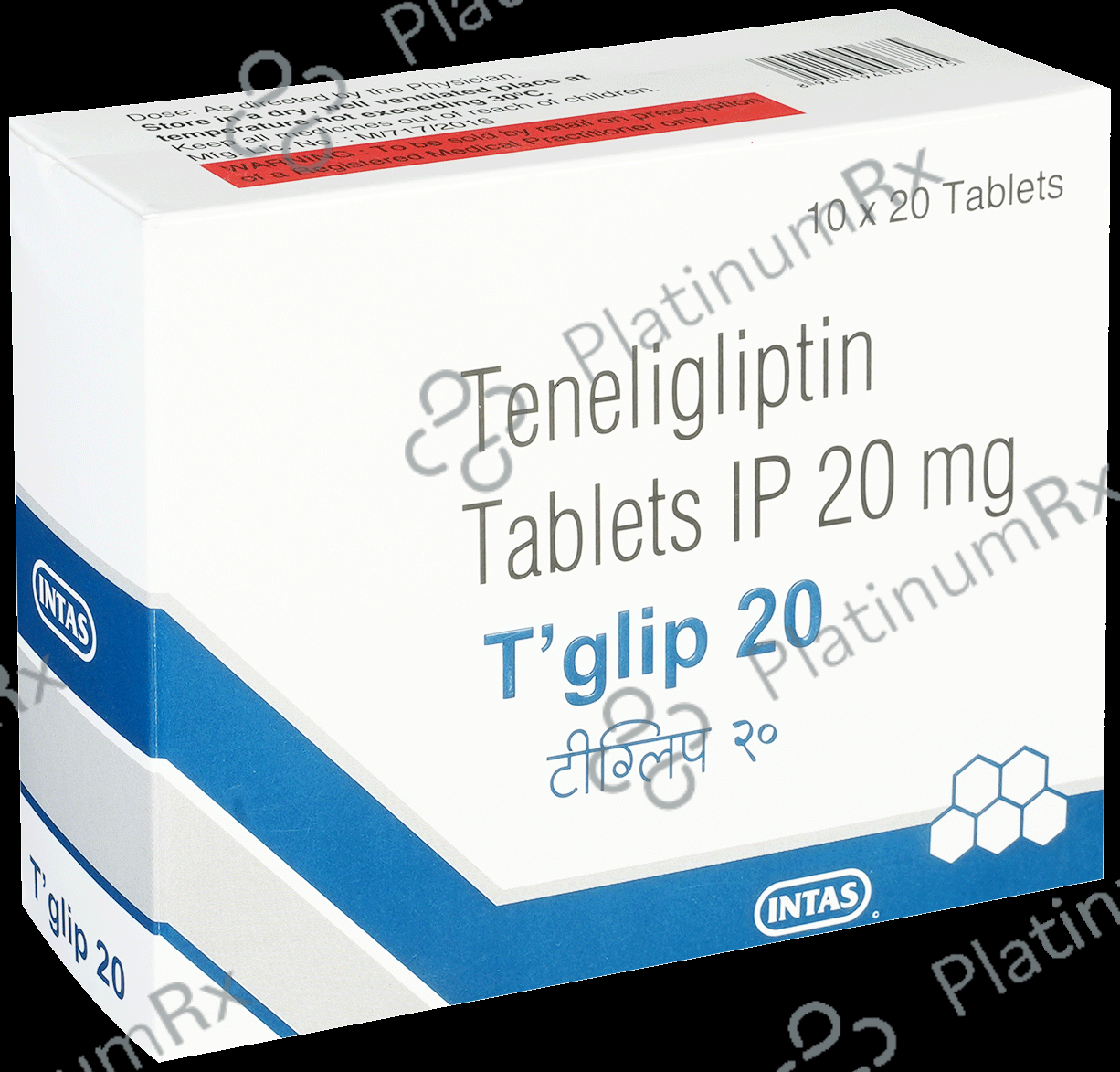 T Glip 20mg Tablet 20s