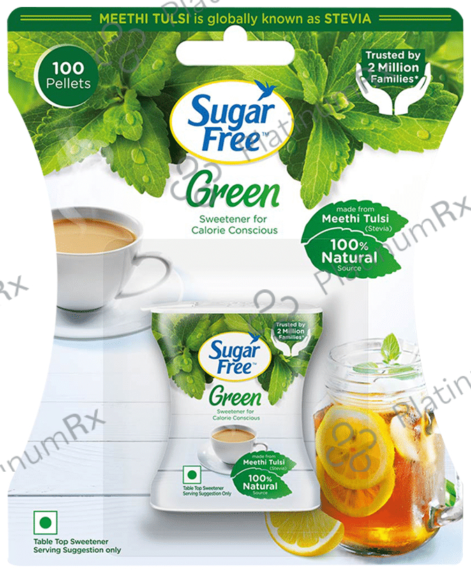 Sugar Free Green Stevia for Calorie Conscious - Pellets 100 pellets