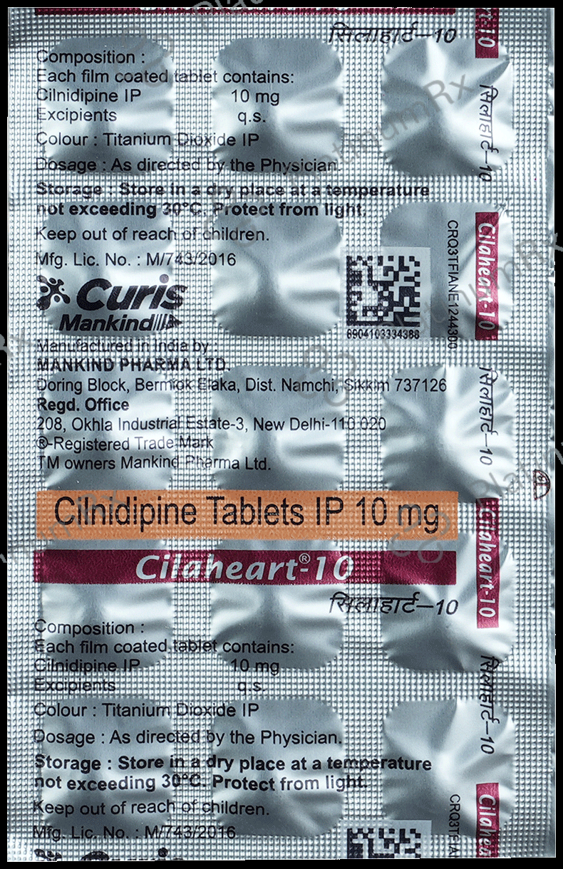 Cilaheart 10mg Tablet 15s