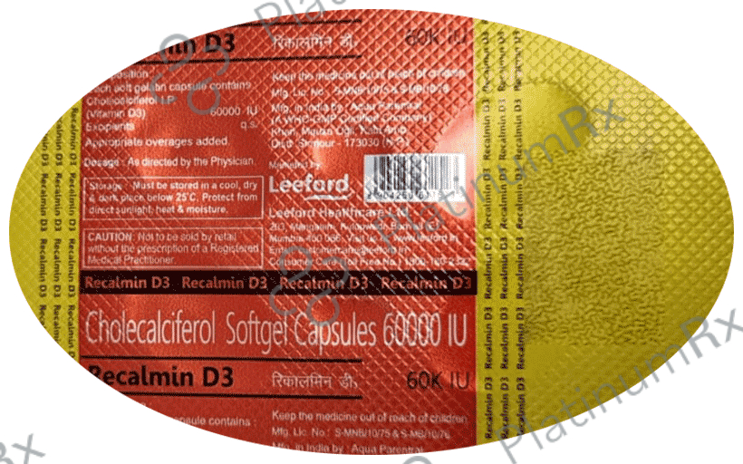 Recalmin D3 60K IU Softgel Capsule