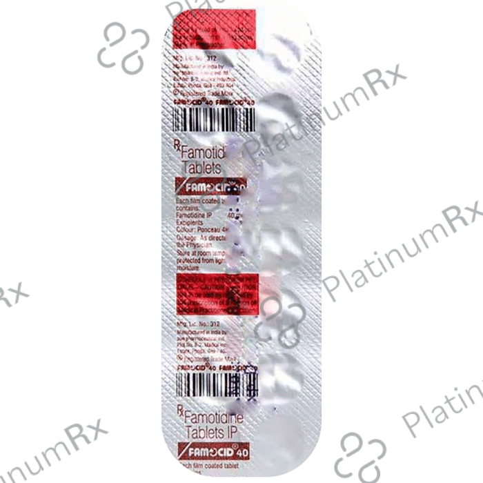 Famocid 40mg Tablet 14s