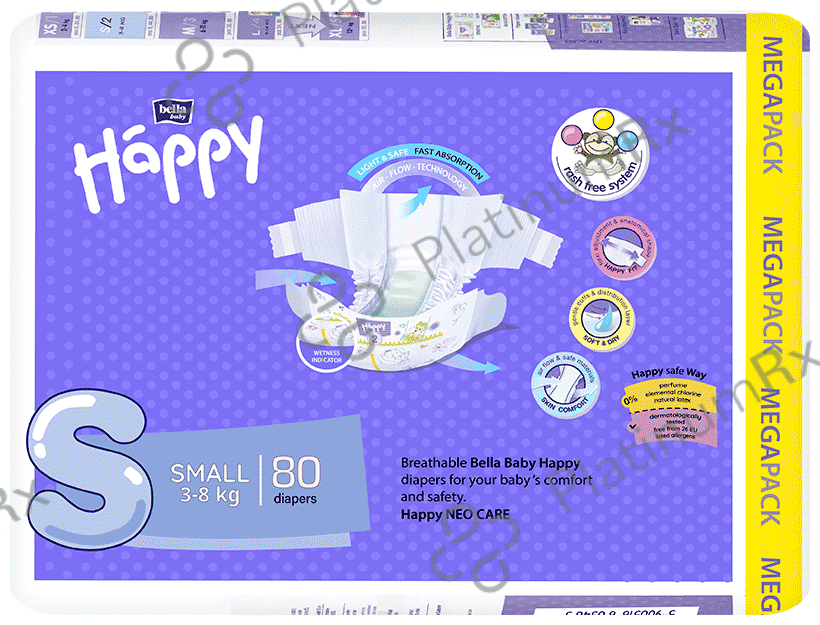 Bella Baby Happy Diaper Small 80 diapers