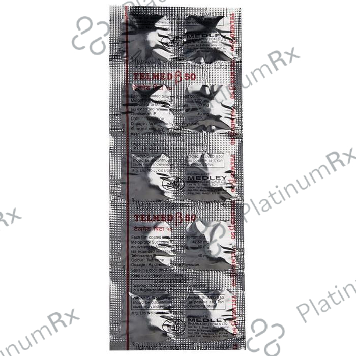 Telmed Beta 50mg Tablet 10s