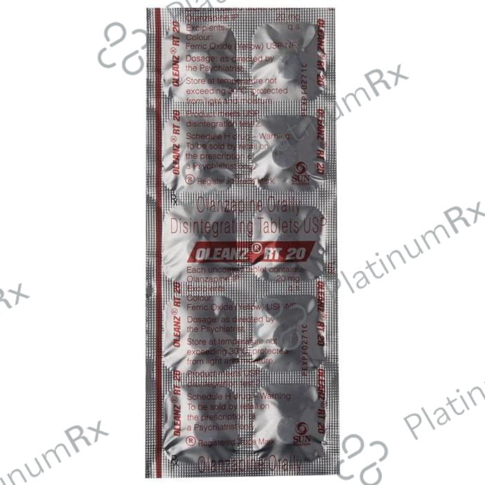 Oleanz RT 20mg Tablet DT 10s