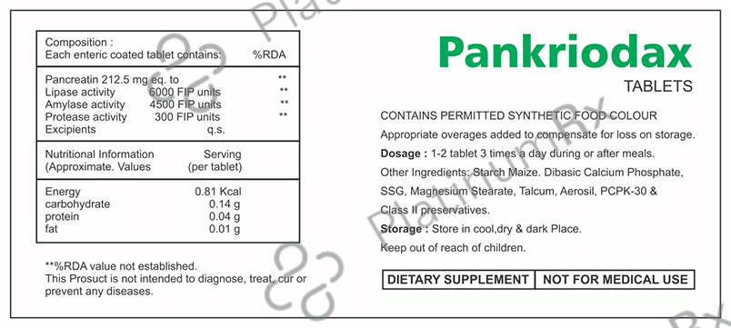 Pankriodax Tablet