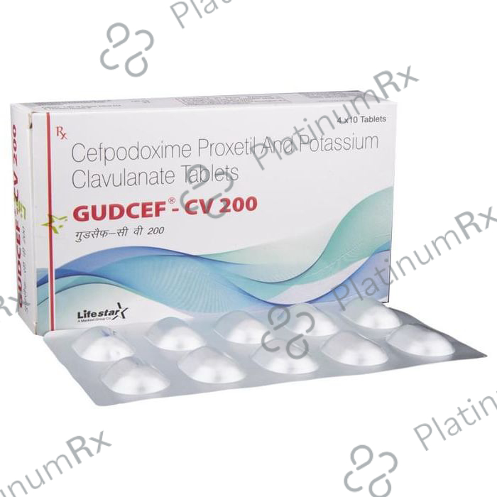 Gudcef CV 200/125mg Tablet 10s