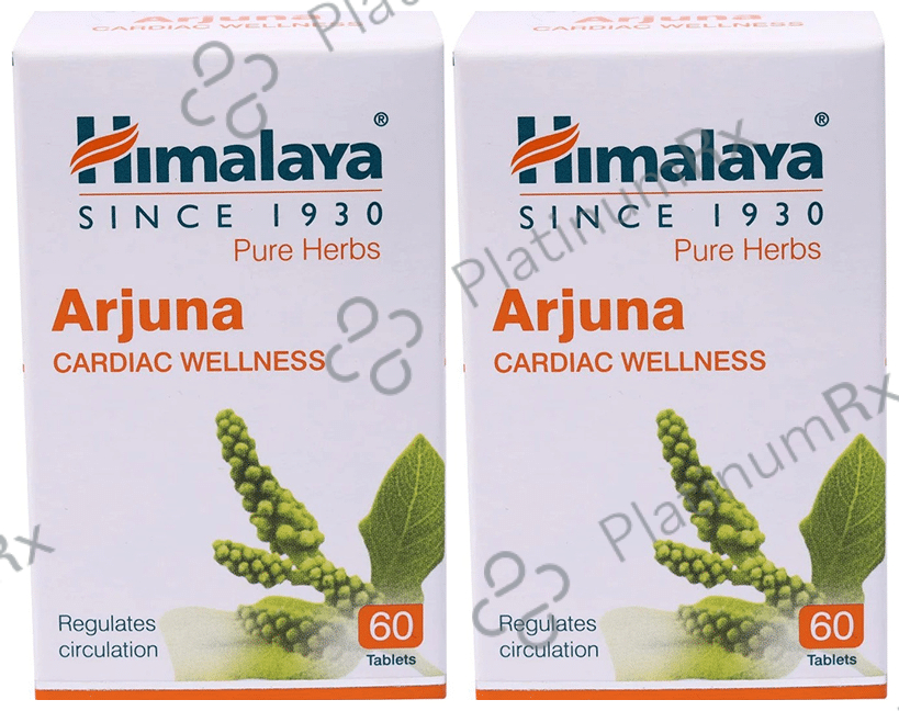 Himalaya Wellness Pure Herbs Arjuna Cardiac Wellness Tablet (60 Each) 2 bottles