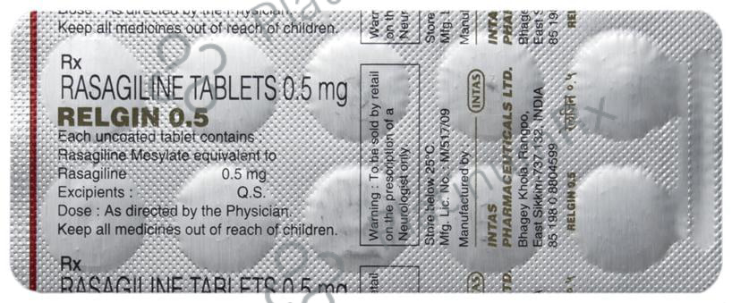 Relgin 0.5mg Tablet 10s
