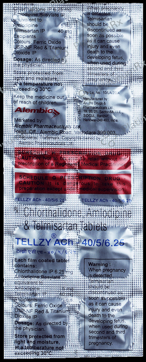 Tellzy Ach 40/5/6.25mg Tablet 10s