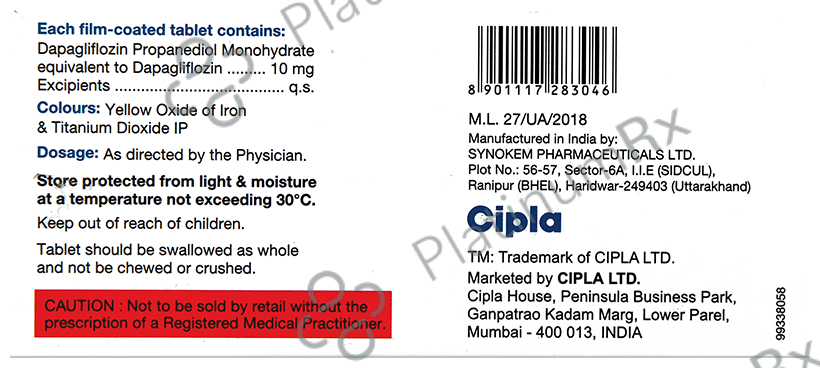 Cipdapla 10 Tablet