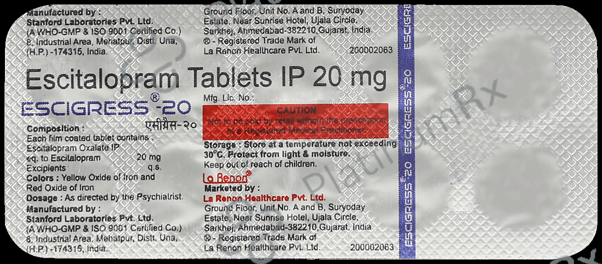 Escigress 20mg Tablet 10s