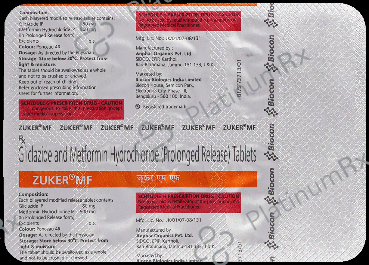 Zuker MF Tablet PR