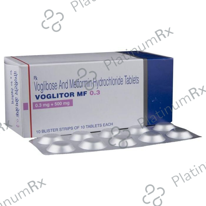 Voglitor MF 0.3 500/0.3mg Tablet 10s