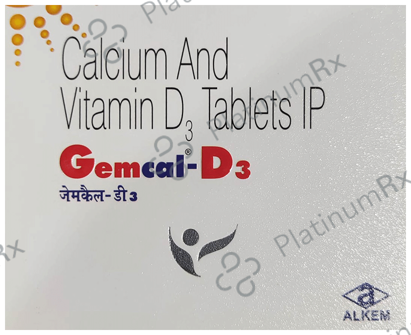 Gemcal D3 500mg/500IU Tablet 15s