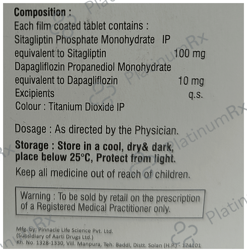 Sitasmart-Dapa 100/10 Tablet