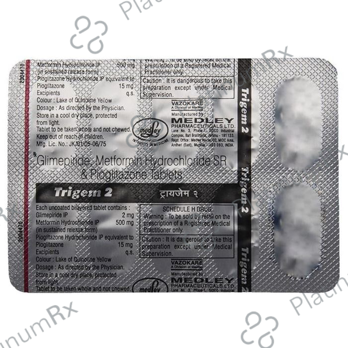 Trigem 2/500/15mg Tablet SR 10s