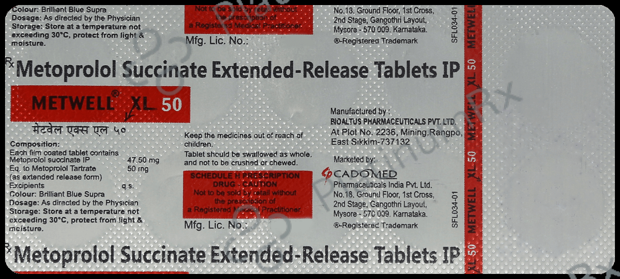 Metwell 50mg Tablet XL 10s