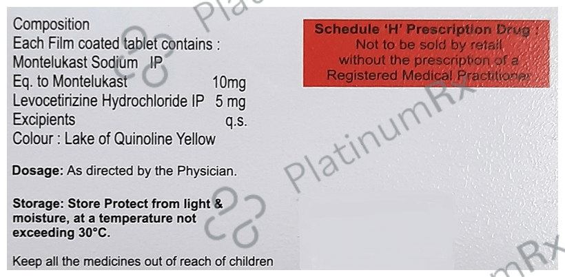 Monteceum LC 5mg/10mg Tablet
