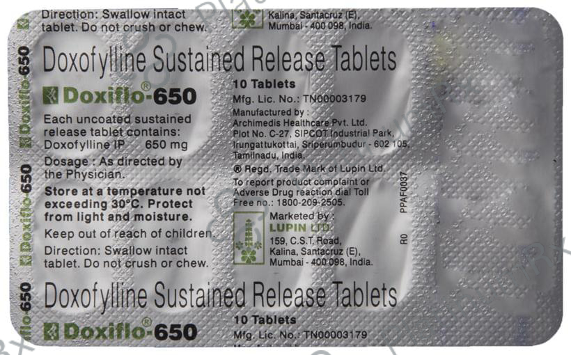 Doxiflo 650mg Tablet SR 10s