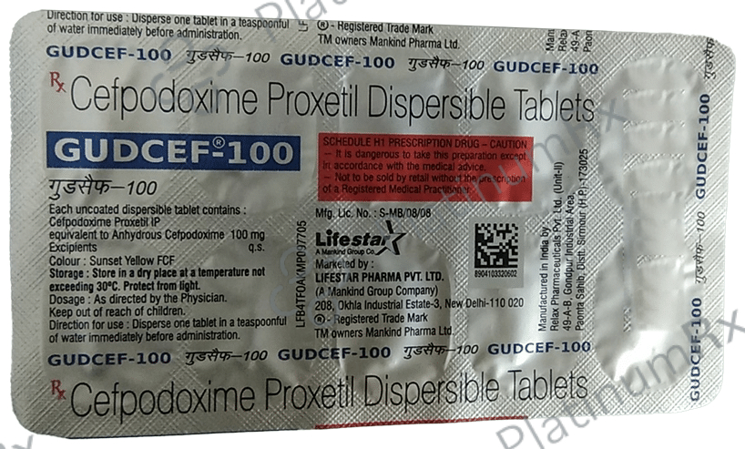 Gudcef DT 100mg Tab 10s