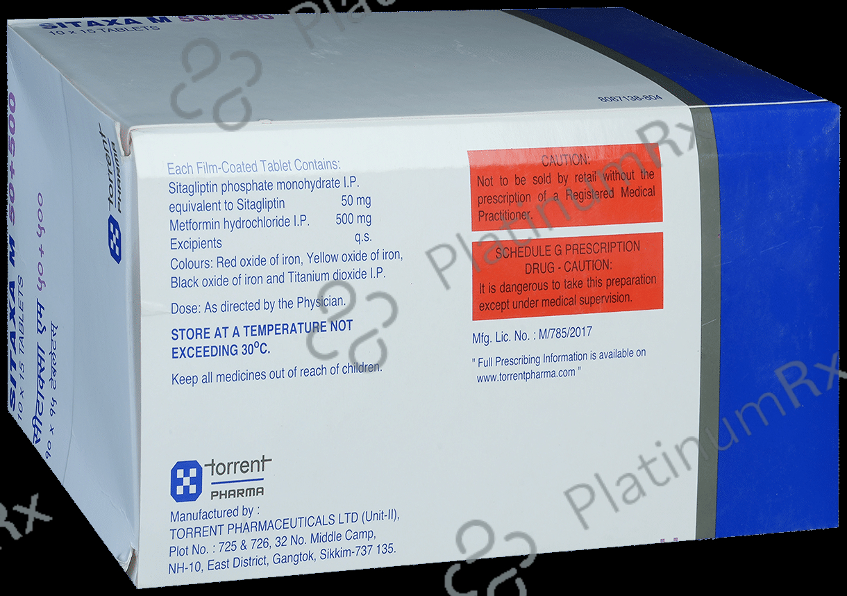 Sitaxa M 50/500mg Tablet 15s