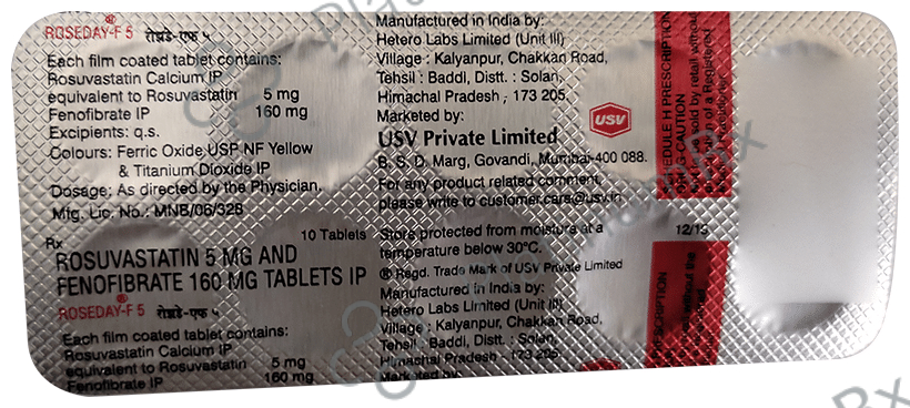 Roseday F 5/160mg Tablet 10s