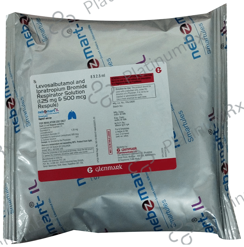 Nebzmart IL 2ml Smartules 1.25mg/500mcg Respule 8s