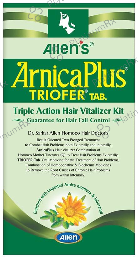 Allen Laboratories Arnica Plus (Hair Vitalizer 100 Ml+ Triofer 50 Tablets) Kit 2 kit