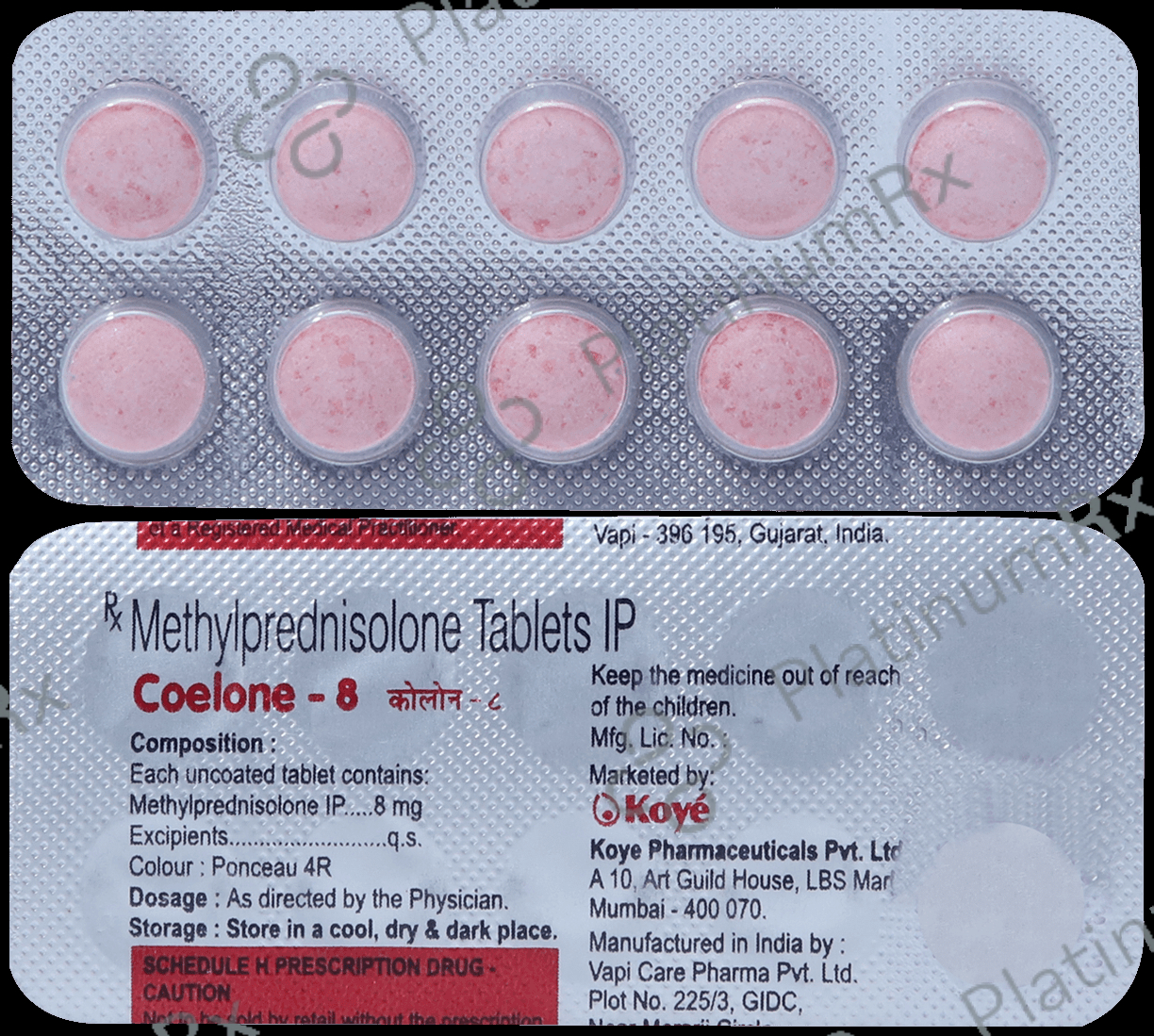 Coelone 8mg Tablet