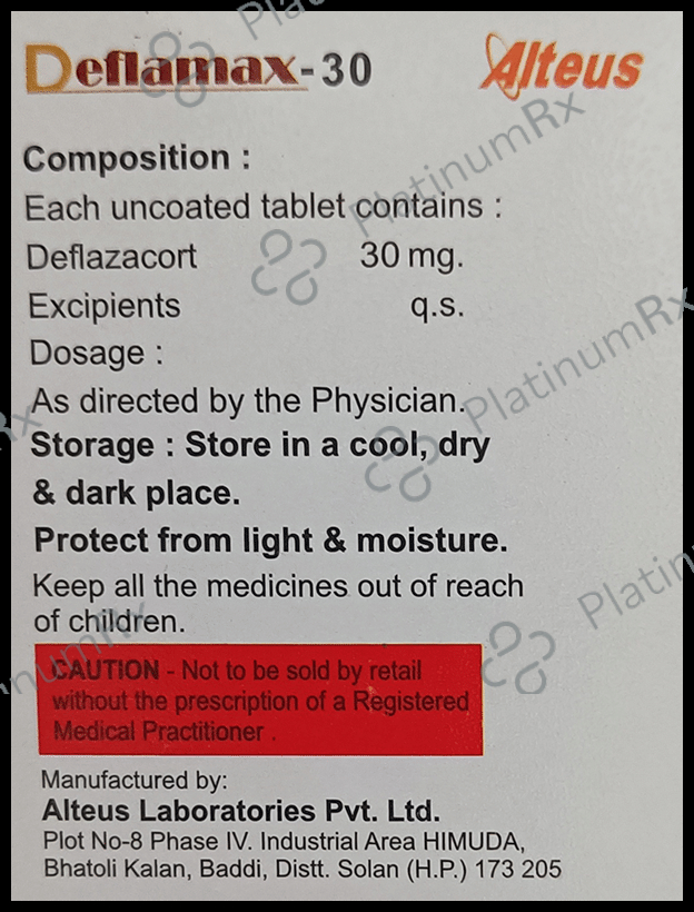 Deflamax 30mg Tablet 15 Tablet