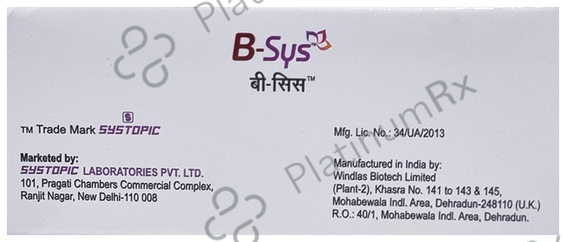 B Sys 20mg Tablet 10s