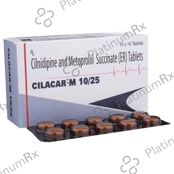 Cilacar M 10/25mg Tablet ER 10s