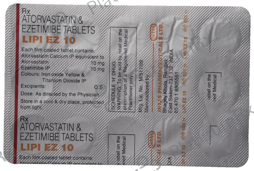 Lipi EZ 10 10/10mg Tablet 15s