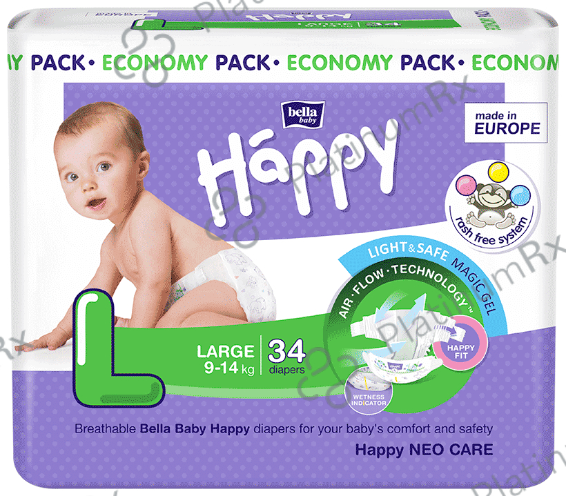 Bella Baby Happy Diaper Large 34 diapers