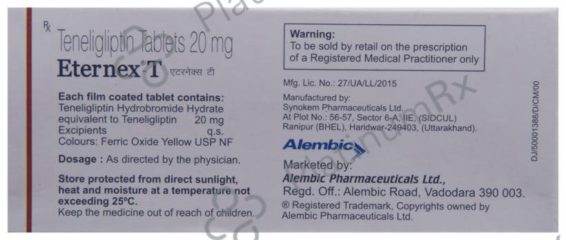 Eternex T 20mg Tablet 10s