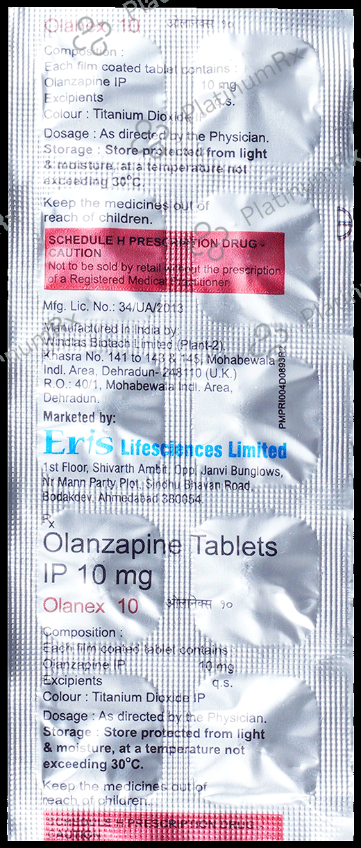 Olanex 10mg Tablet 10s